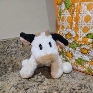GUND Milkshake Plush Cow Stuffed Animal 8" Black White Soft Toy